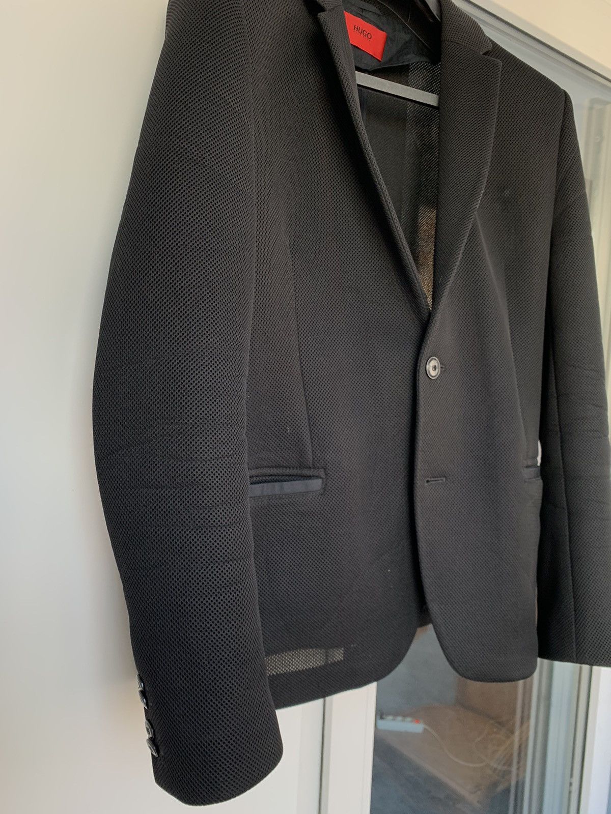 Hugo Boss Hugo Boss transparent black blazer Size 38R - 6 Thumbnail