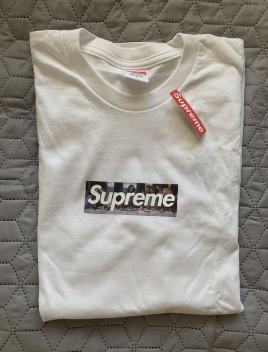 Supreme Milan Box Logo White Tee