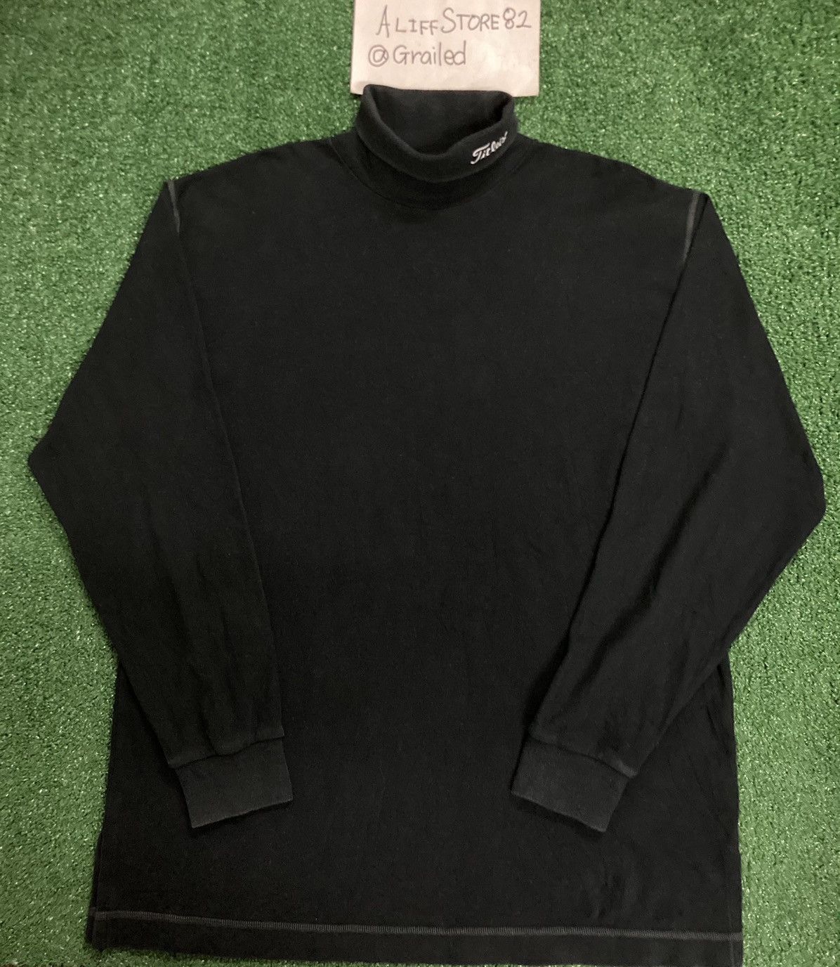 Titleist × Vintage Vintage Titleist Mock Turtleneck Long Sleeve T-Shirt Size US L / EU 52-54 / 3 - 1 Thumbnail