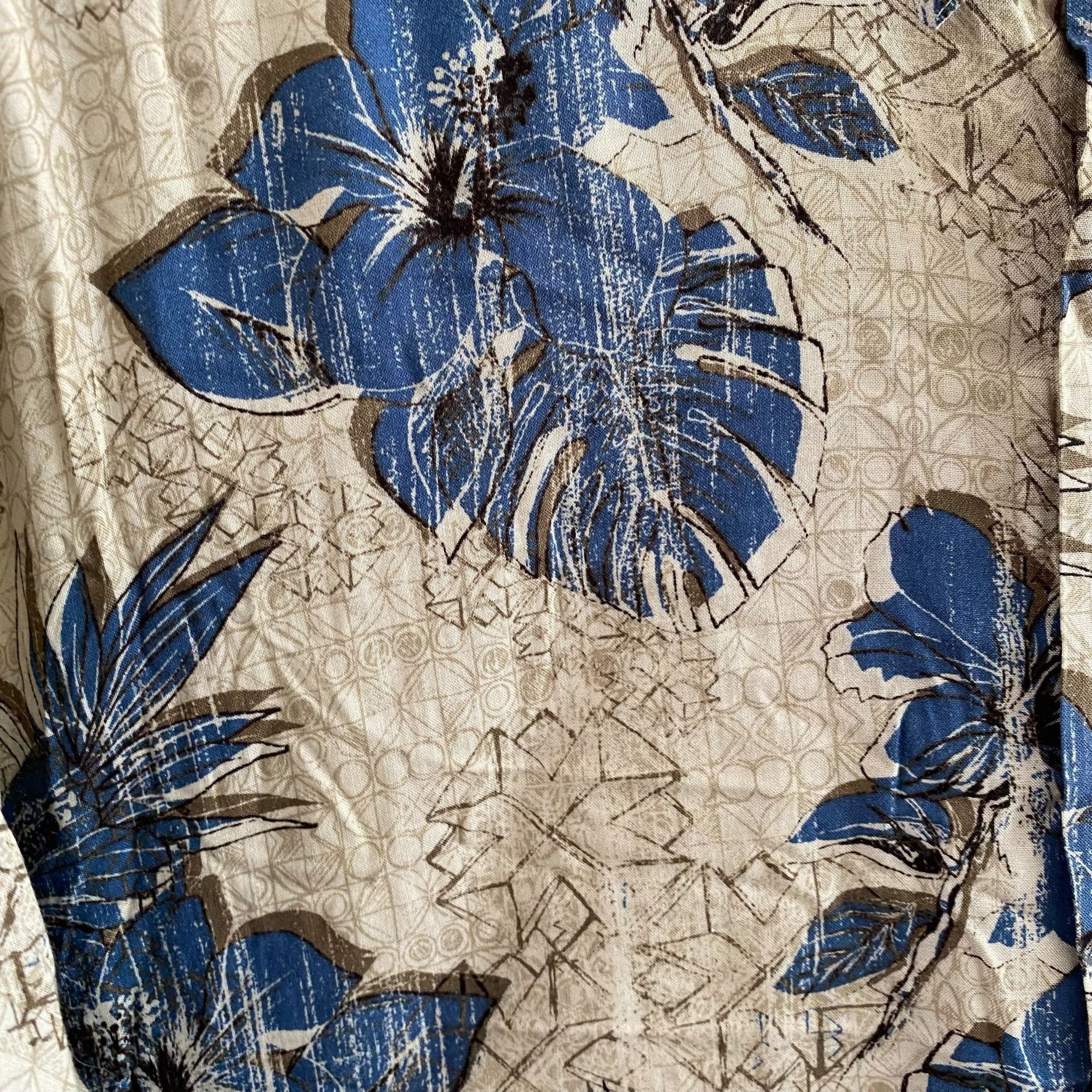 Puritan Puritan Floral Rayon S/S Hawaiian Shirt Size US XL / EU 56 / 4 - 2 Thumbnail