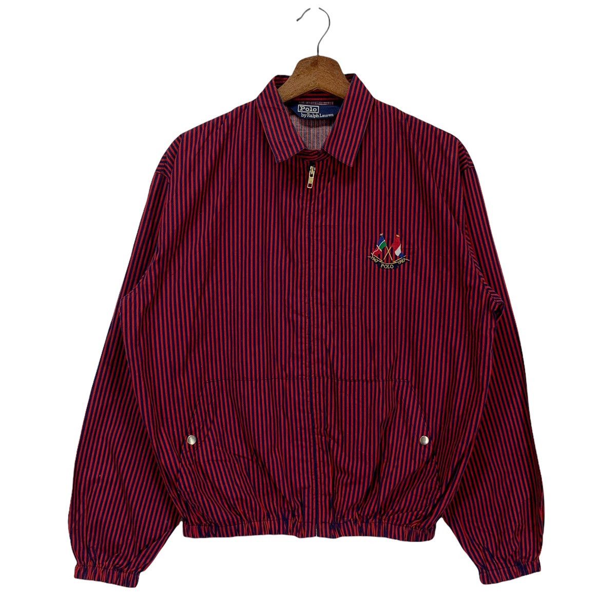 Polo Ralph Lauren Vintage 90s Polo Ralph Lauren Cross Flag Cotton Jacket Size US S / EU 44-46 / 1 - 1 Thumbnail