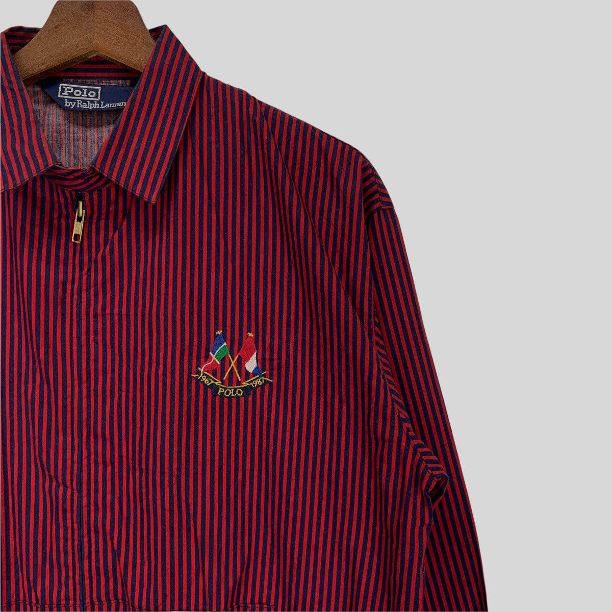 Polo Ralph Lauren Vintage 90s Polo Ralph Lauren Cross Flag Cotton Jacket Size US S / EU 44-46 / 1 - 5 Thumbnail