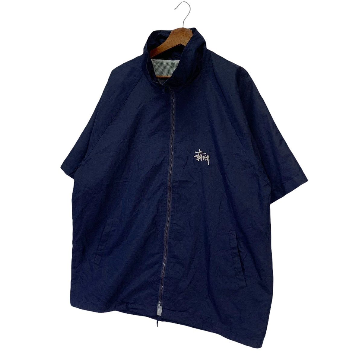 ジャケット・アウター Old Stussy 90s nylon jacket 90s OLD STUSSY/Nylon Jacket/赤青タグ/L/Designed in USA