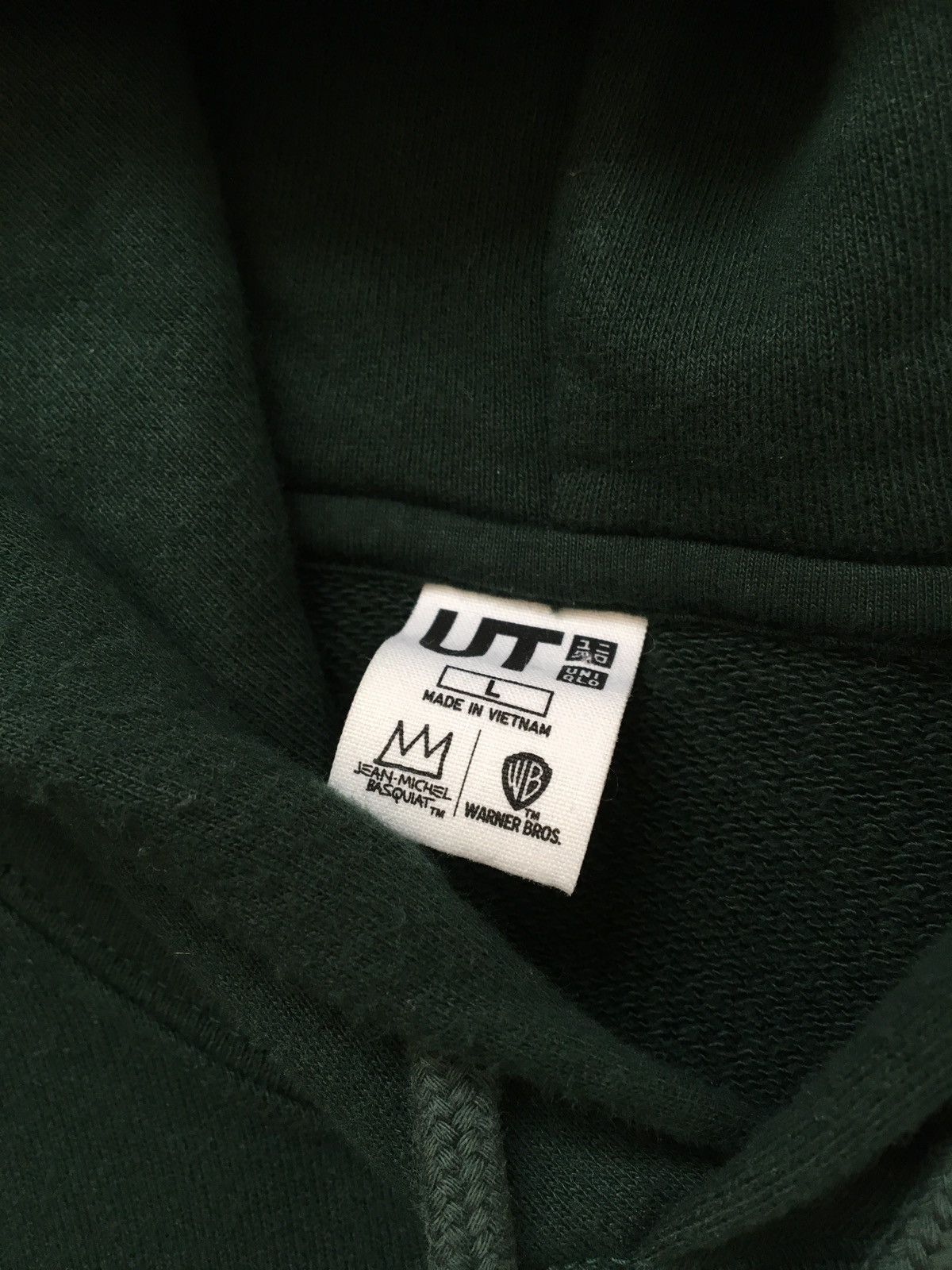 Uniqlo JEAN-MICHEL BASQUIAT X UNIQLO Warner Bros. Hoodie Dark Green ...