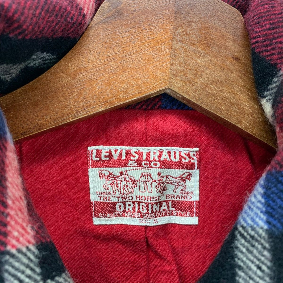 Levi's × Levi's Made & Crafted × Levi's Vintage Clothing Vintage Levis Double Breasted Wool Tartan Jacket Size US M / EU 48-50 / 2 - 12 Thumbnail