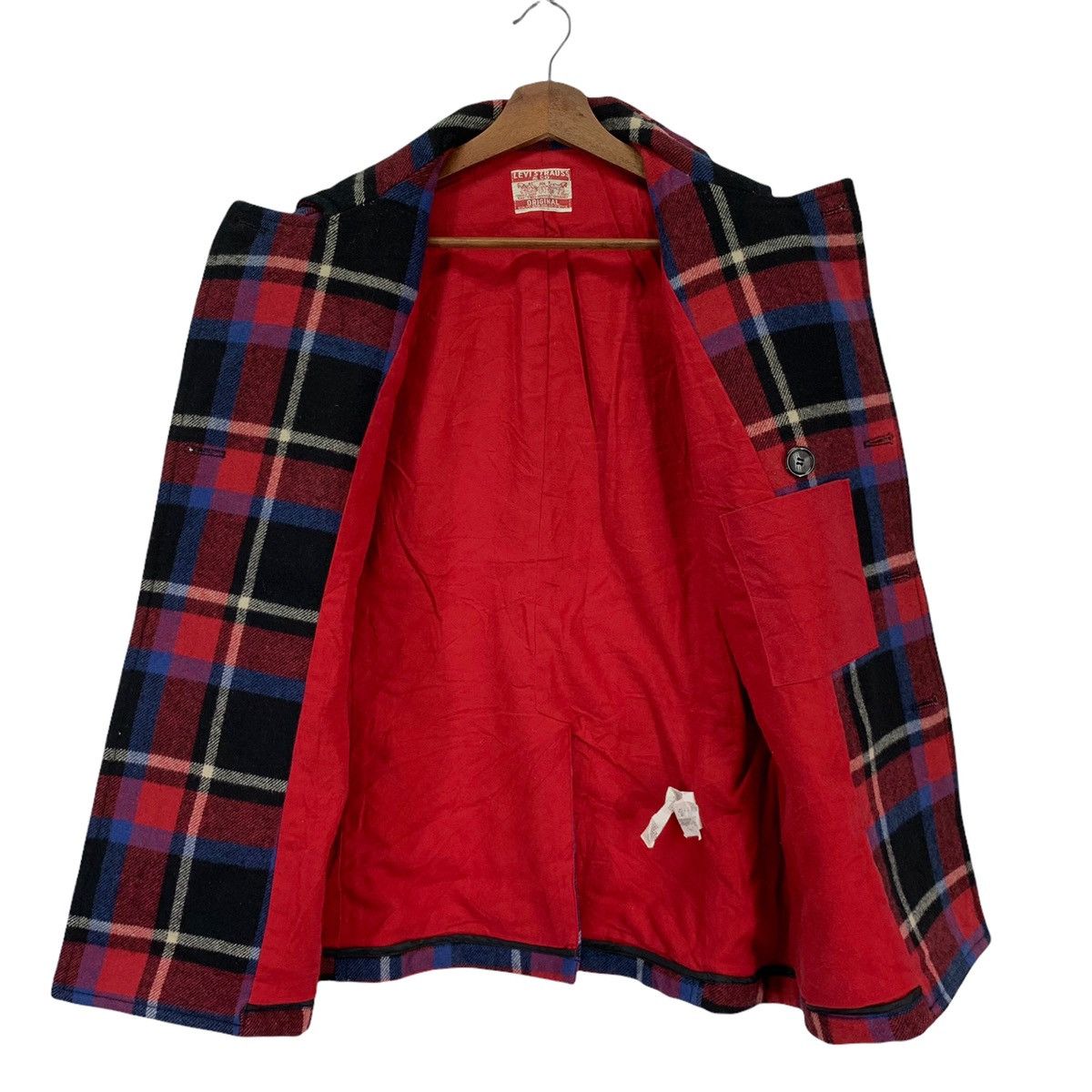 Levi's × Levi's Made & Crafted × Levi's Vintage Clothing Vintage Levis Double Breasted Wool Tartan Jacket Size US M / EU 48-50 / 2 - 9 Thumbnail