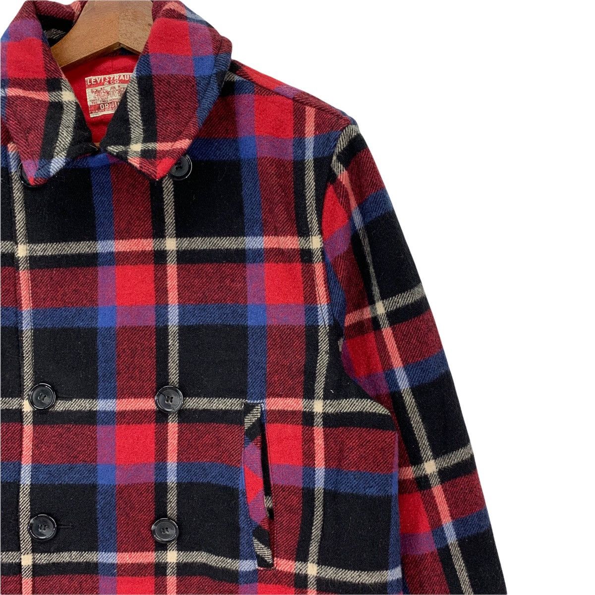 Levi's × Levi's Made & Crafted × Levi's Vintage Clothing Vintage Levis Double Breasted Wool Tartan Jacket Size US M / EU 48-50 / 2 - 5 Thumbnail