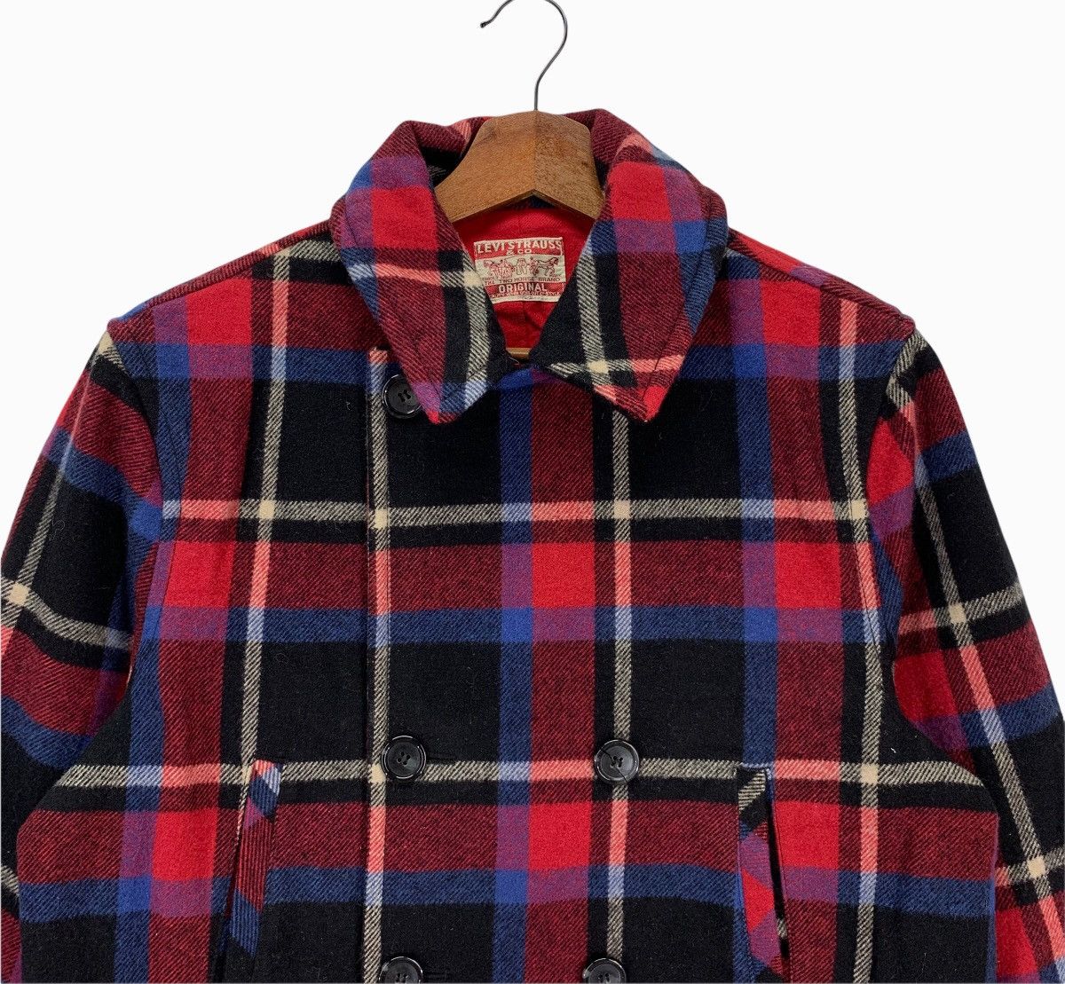 Levi's × Levi's Made & Crafted × Levi's Vintage Clothing Vintage Levis Double Breasted Wool Tartan Jacket Size US M / EU 48-50 / 2 - 3 Thumbnail