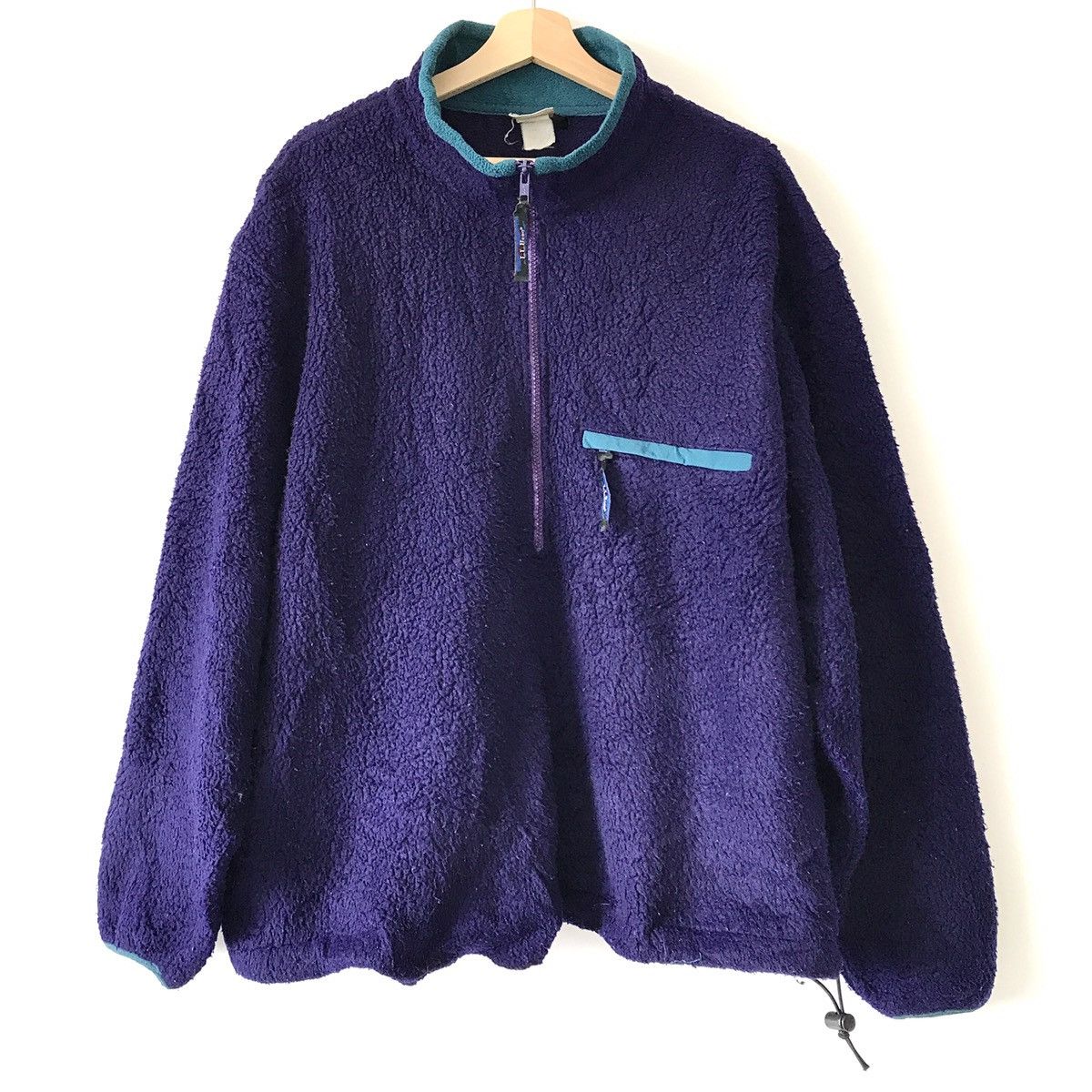 L.L. Bean Authentic Vintage 1990s L.L Bean USA Sherpa Fleece Pullover Size US L / EU 52-54 / 3 - 1 Thumbnail