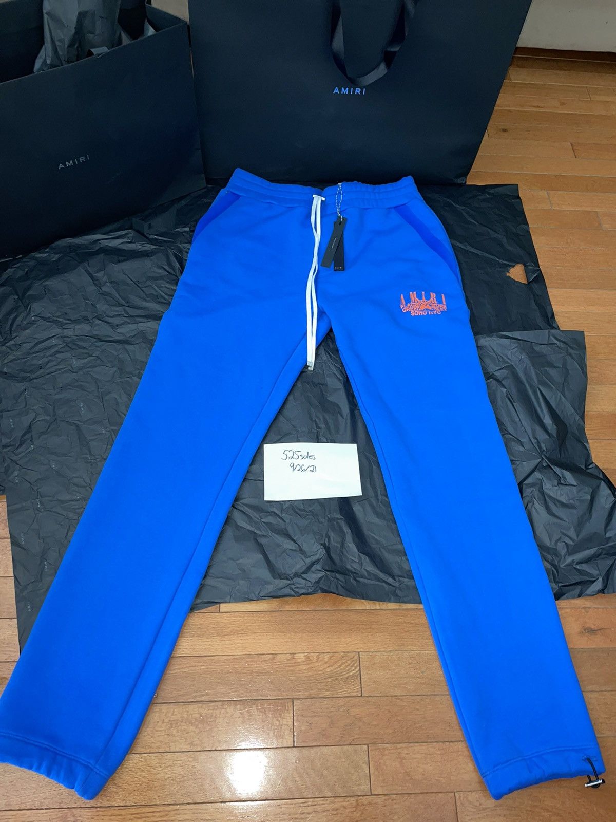 Amiri Amiri Soho NYC Flagship Exclusive Blue Sweatpants