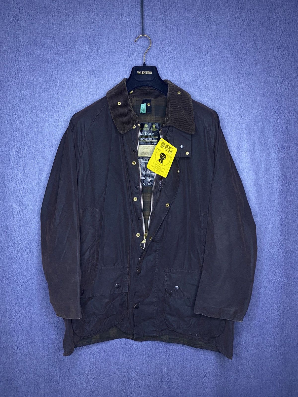 Barbour × Vintage Barbour Beaufort vintage Waxed jacket c46/117cm 