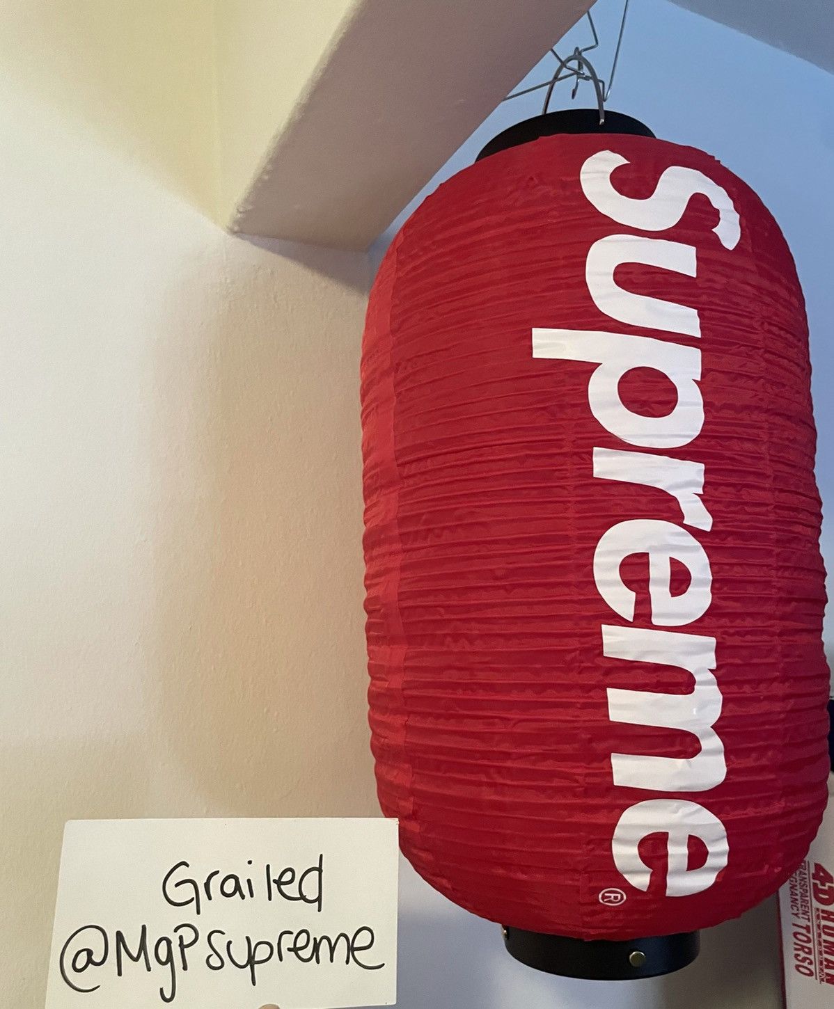 Supreme hanging lantern store red