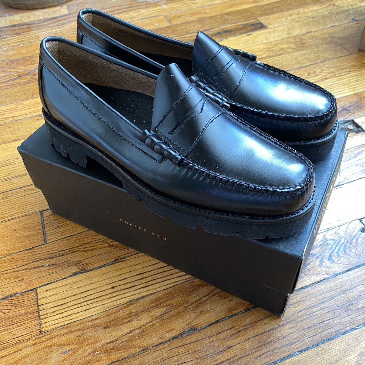 G.H. Bass & Co. Weejuns 90s Larson Super Lug Penny Loafers | Grailed