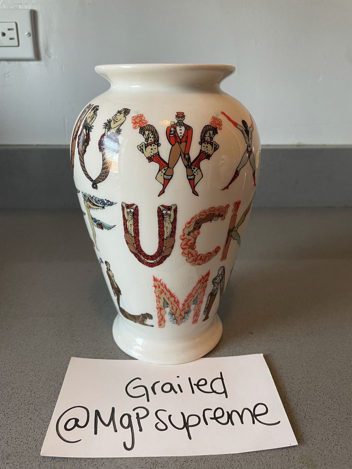 Supreme supreme alphabet vase s/s 18 | Grailed