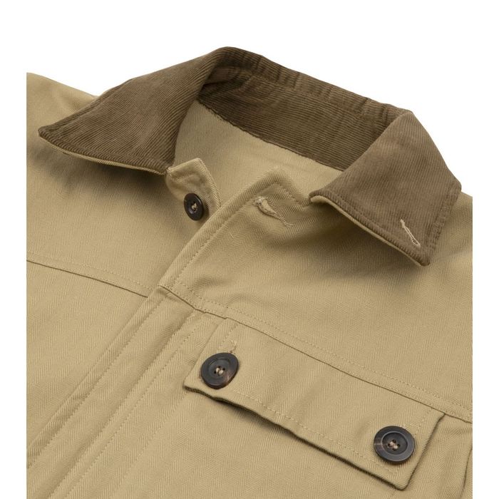 Drakes Drake's Beige Herringbone Cotton Linen Riding Jacket | Grailed