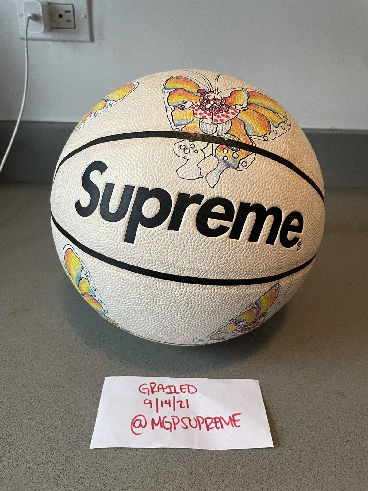 Supreme Gonz Butterfly Spalding Basketball | Grailed