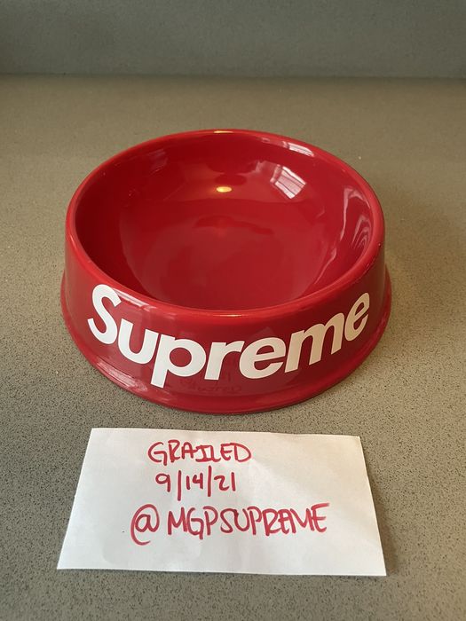 Supreme Supreme Dog Bowl red | Grailed