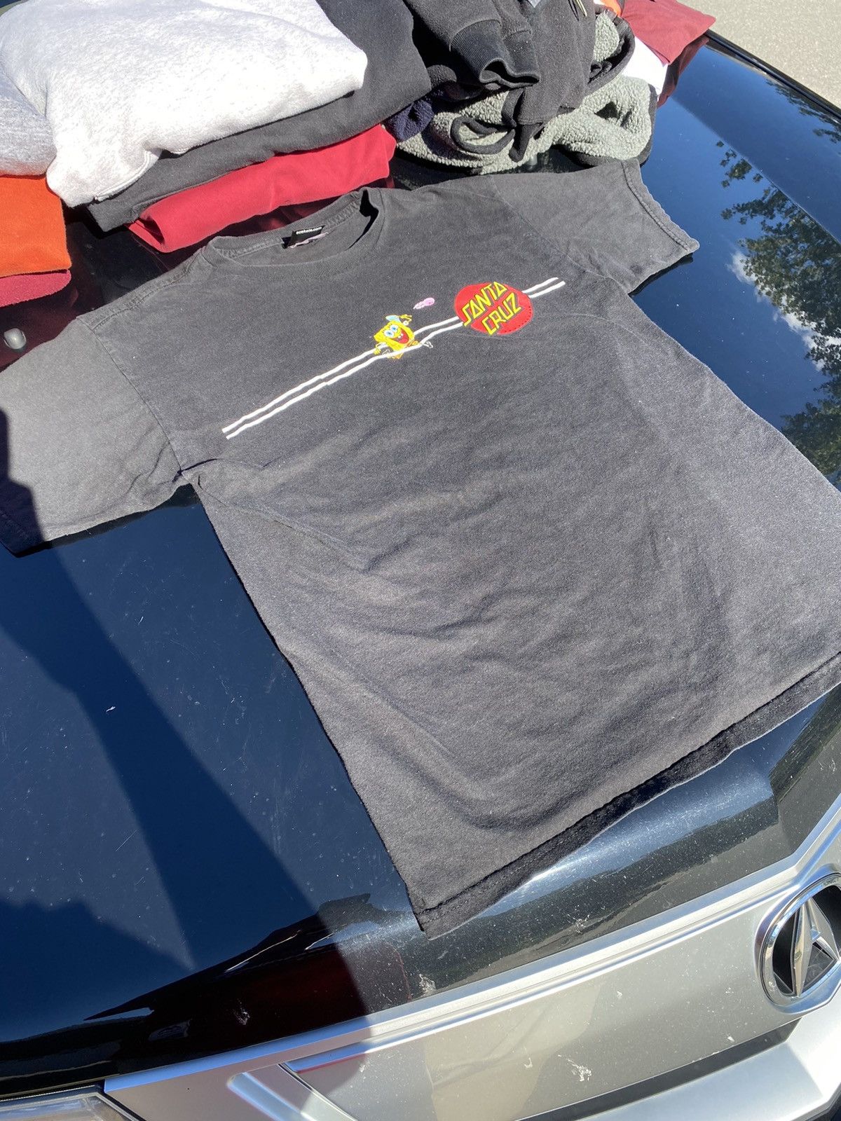 Santa Cruz Skateboards Spongebob Squarepants Santa Cruz Graphic Tee Size US M / EU 48-50 / 2 - 1 Thumbnail