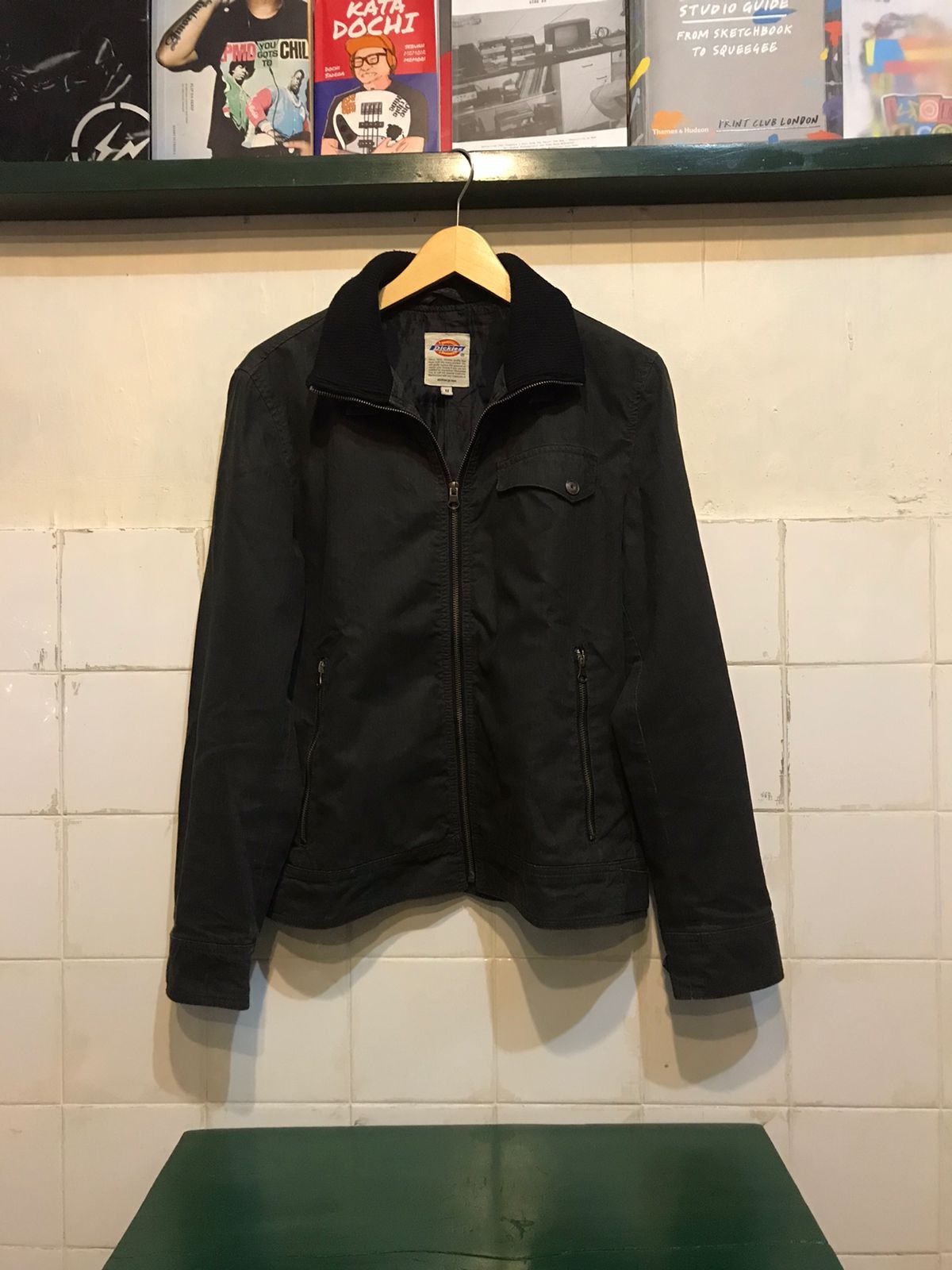 Vintage Dickies Rigid Duck Blanket Lined Jacket Black Grailed