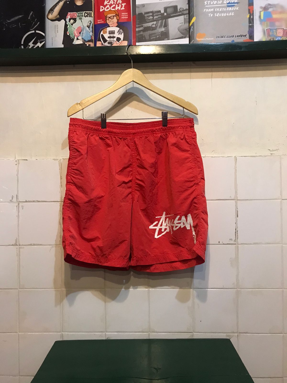 Nike Nike x Stussy Water Shorts Habanero Red | Grailed