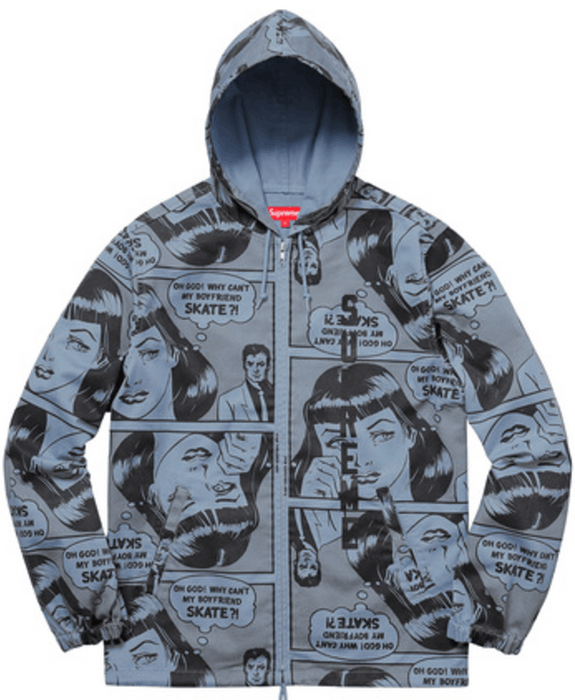 Supreme Supreme/Thrasher Boyfriend Hoodie Dust Blue Grailed