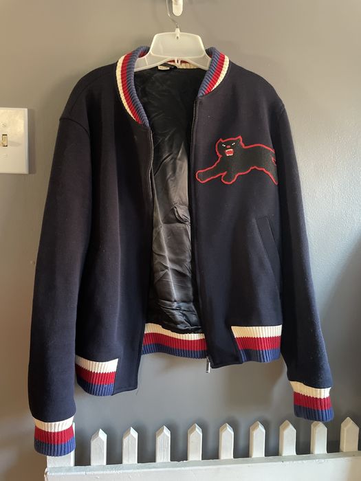 Gucci panther outlet bomber jacket