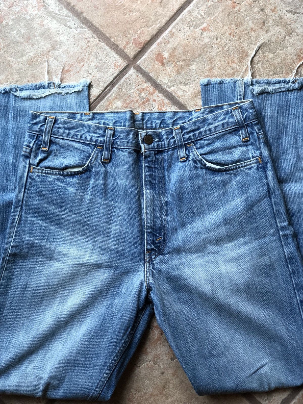 Vintage 1970s Orange Tab Levi’s flared denim Jeans