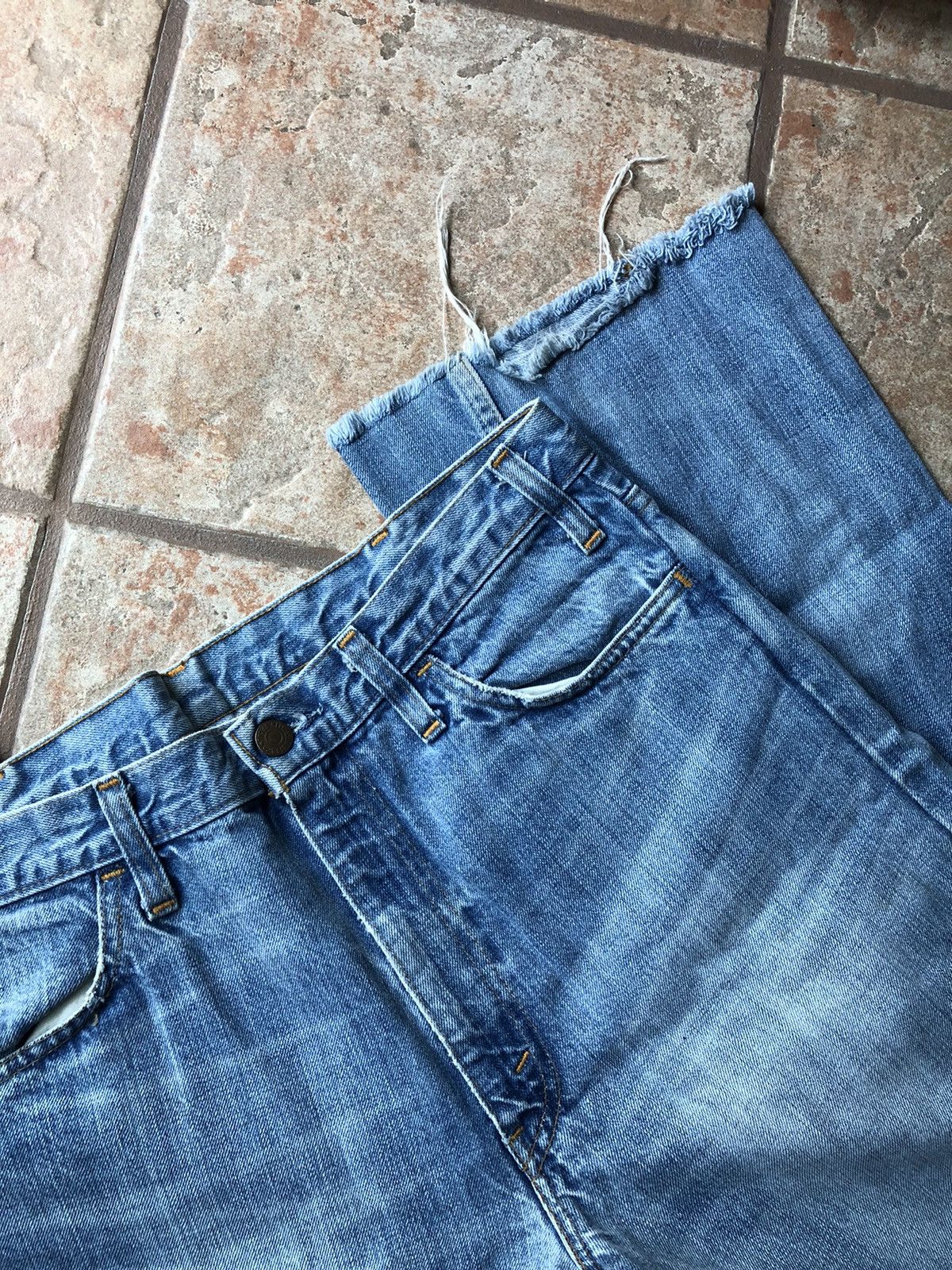 Vintage 1970s Orange Tab Levi’s flared denim Jeans