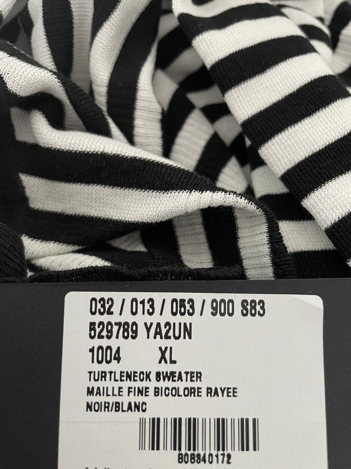 Saint Laurent Paris × Yves Saint Laurent $1,350 Value Classic Runway Turtleneck Light Sweater 100%NEW Size US L / EU 52-54 / 3 - 6 Thumbnail