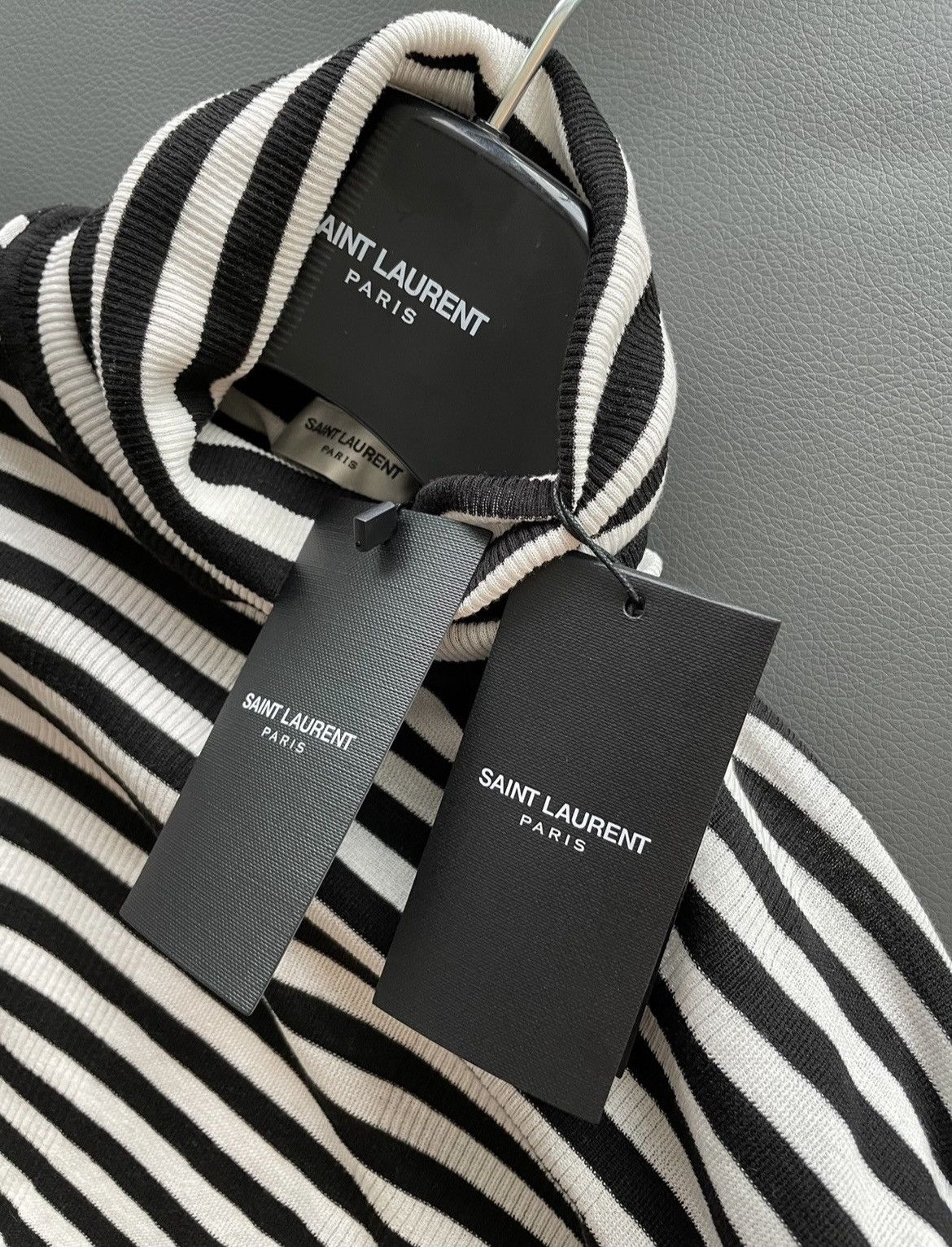 Saint Laurent Paris × Yves Saint Laurent $1,350 Value Classic Runway Turtleneck Light Sweater 100%NEW Size US L / EU 52-54 / 3 - 2 Thumbnail