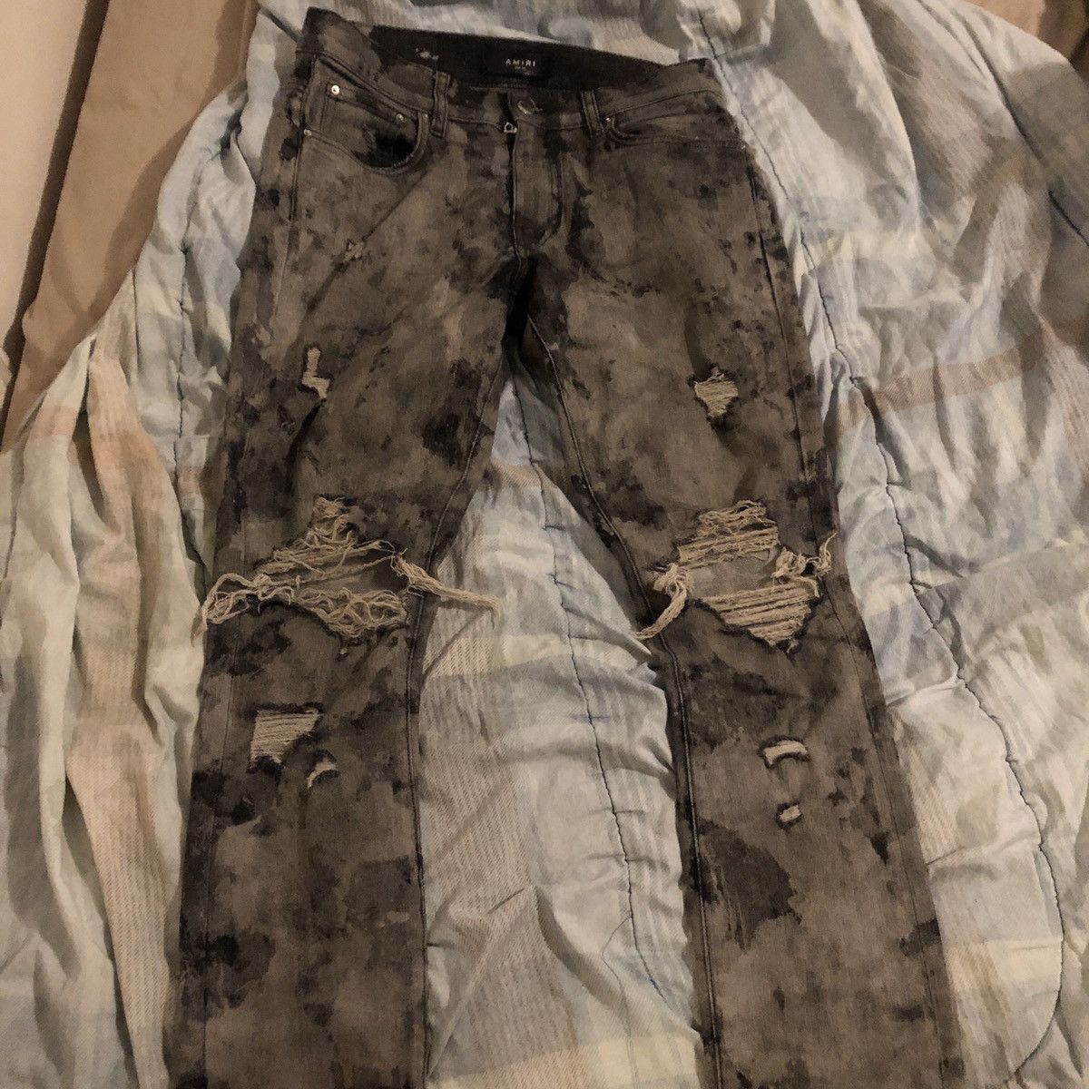 Amiri Amiri Grey Denim jeans (last drop) Size US 30 / EU 46 - 1 Thumbnail