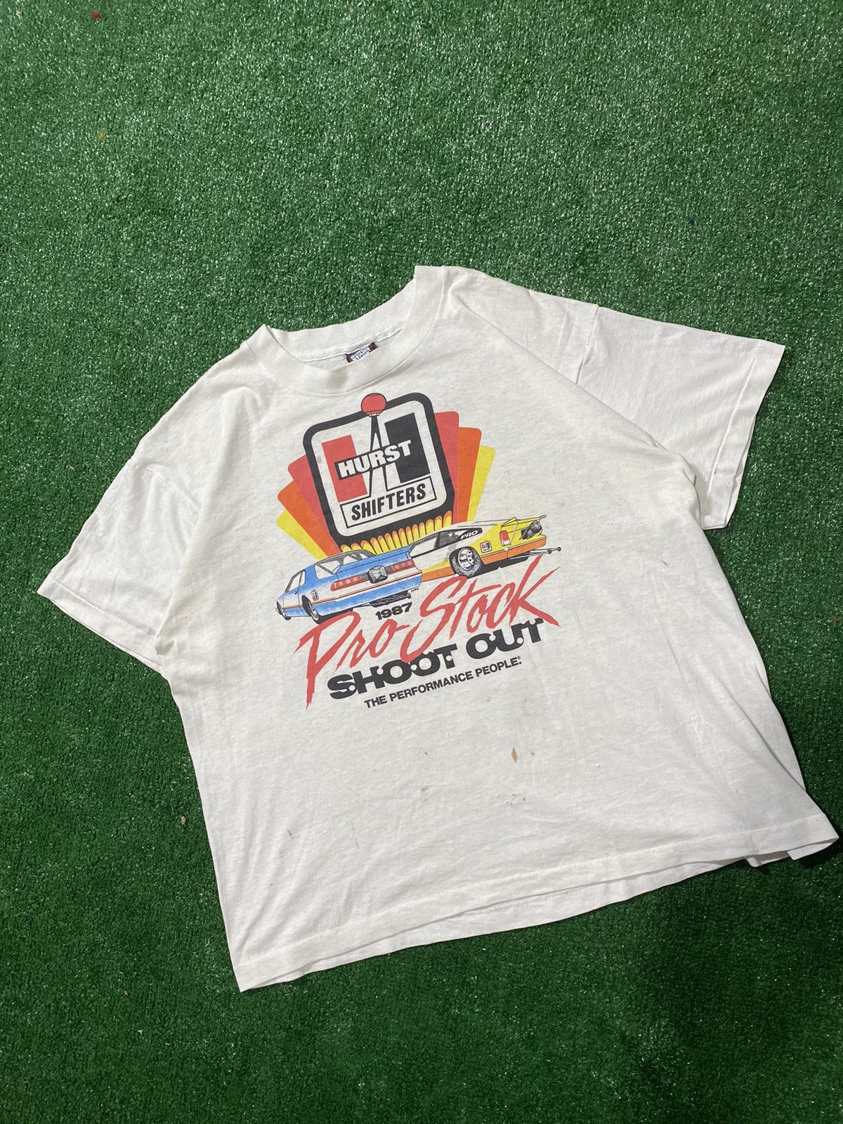 Vintage Vintage 1987 Hurst Shifters Pro Stock Racing Graphic Tee | Grailed