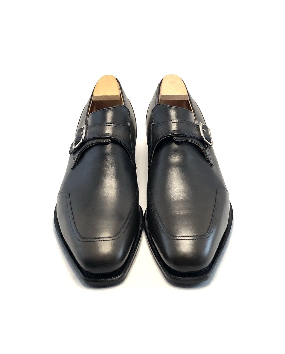 Corthay Verneuil Monk Strap Leather Dress Shoes