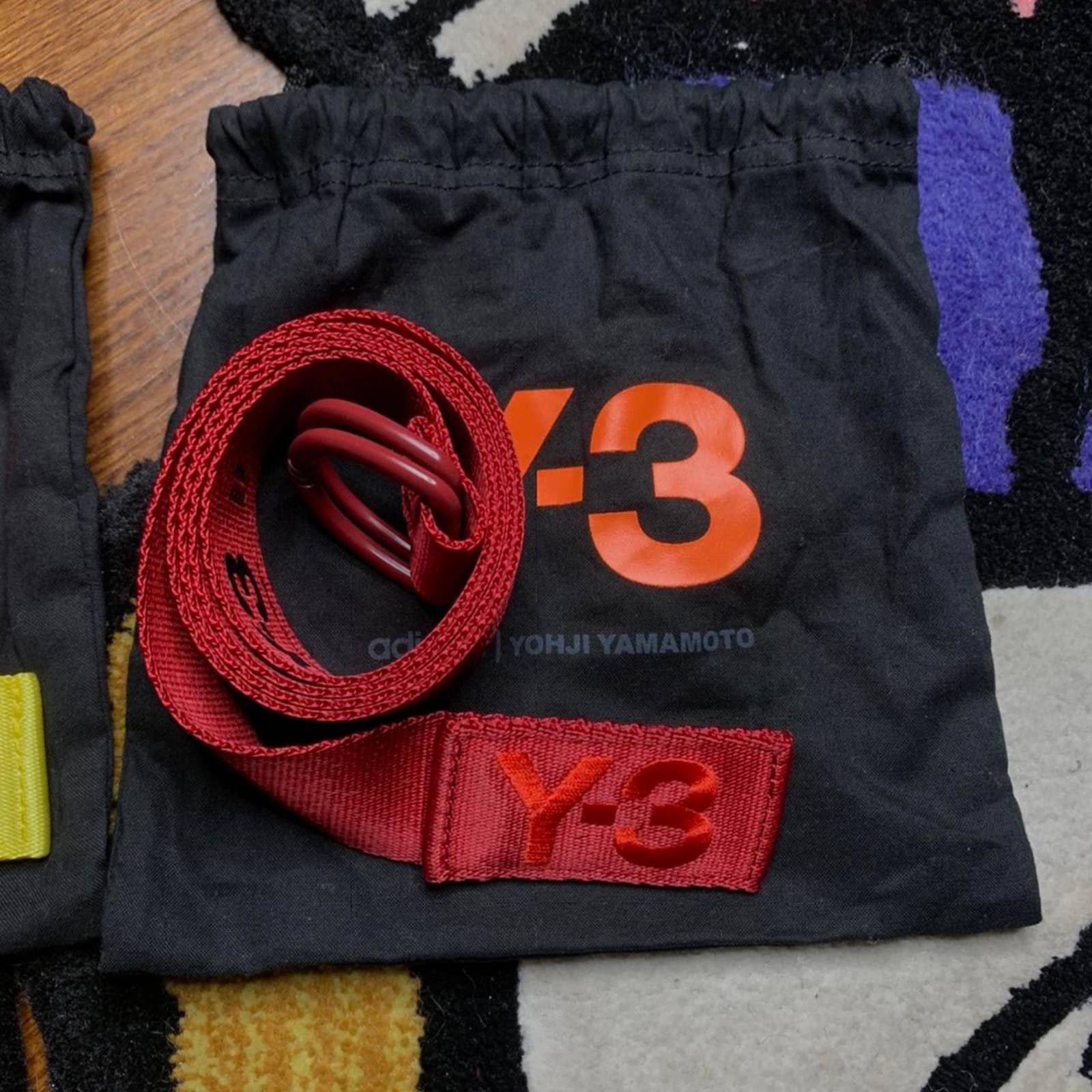 Adidas Y-3 Adidas Yohji Yomamoto Red Classic Logo Belt Size 30 - 1 Preview