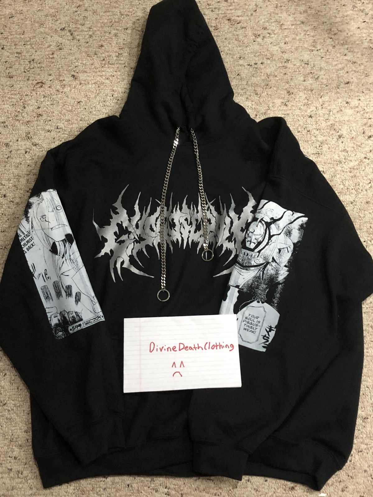 ON HOLD ghost supply oseanworld outlets glow in the dark hoodie