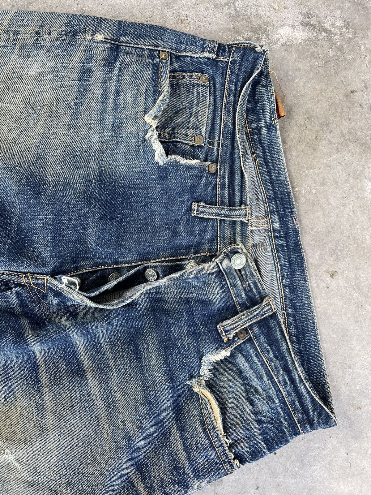 Denime × Japanese Brand Denime japan Selvedges distresses denim Size US 32 / EU 48 - 5 Thumbnail