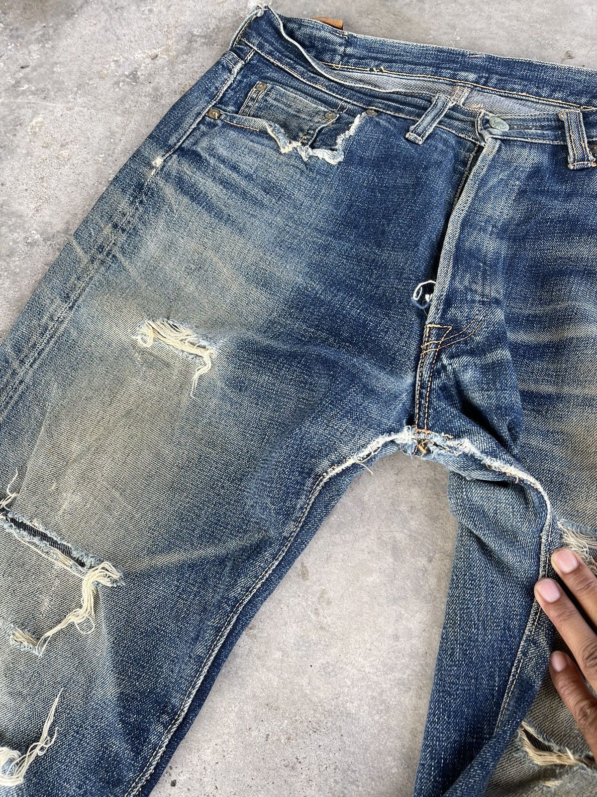 Denime × Japanese Brand Denime japan Selvedges distresses denim Size US 32 / EU 48 - 8 Thumbnail