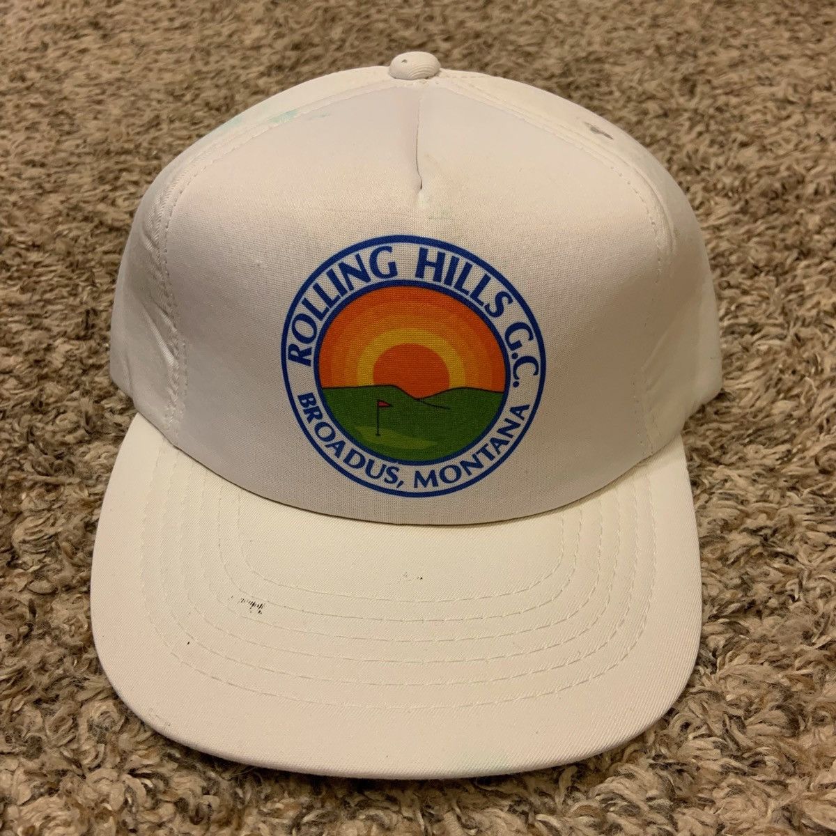 Vintage VTG Rolling Hills Golf Course Broadus Montana Snapback Hat