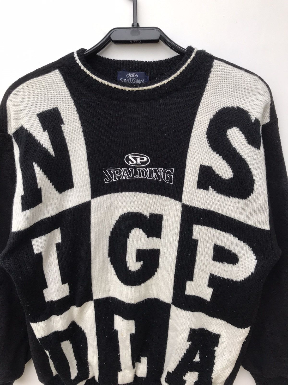 Spalding × Vintage Vintage Spalding Spellout Knit/Sweatshirt Size US M / EU 48-50 / 2 - 2 Thumbnail