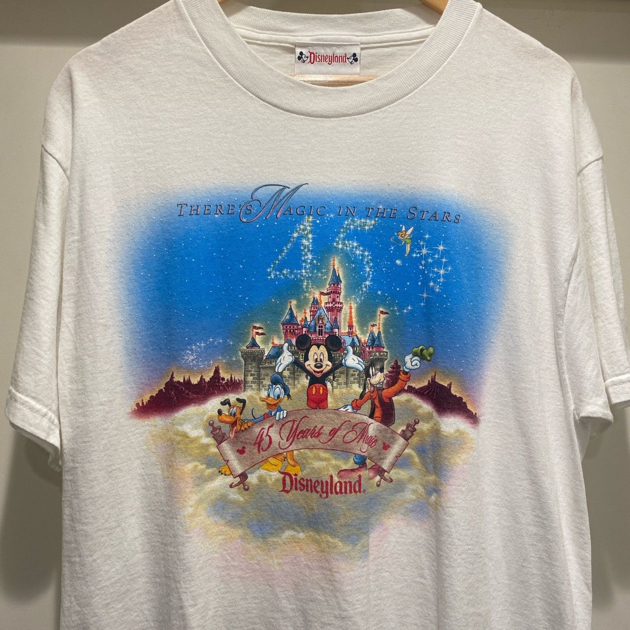 Vintage Vintage 90s DS Disneyland Mickey glitter effect t shirt | Grailed