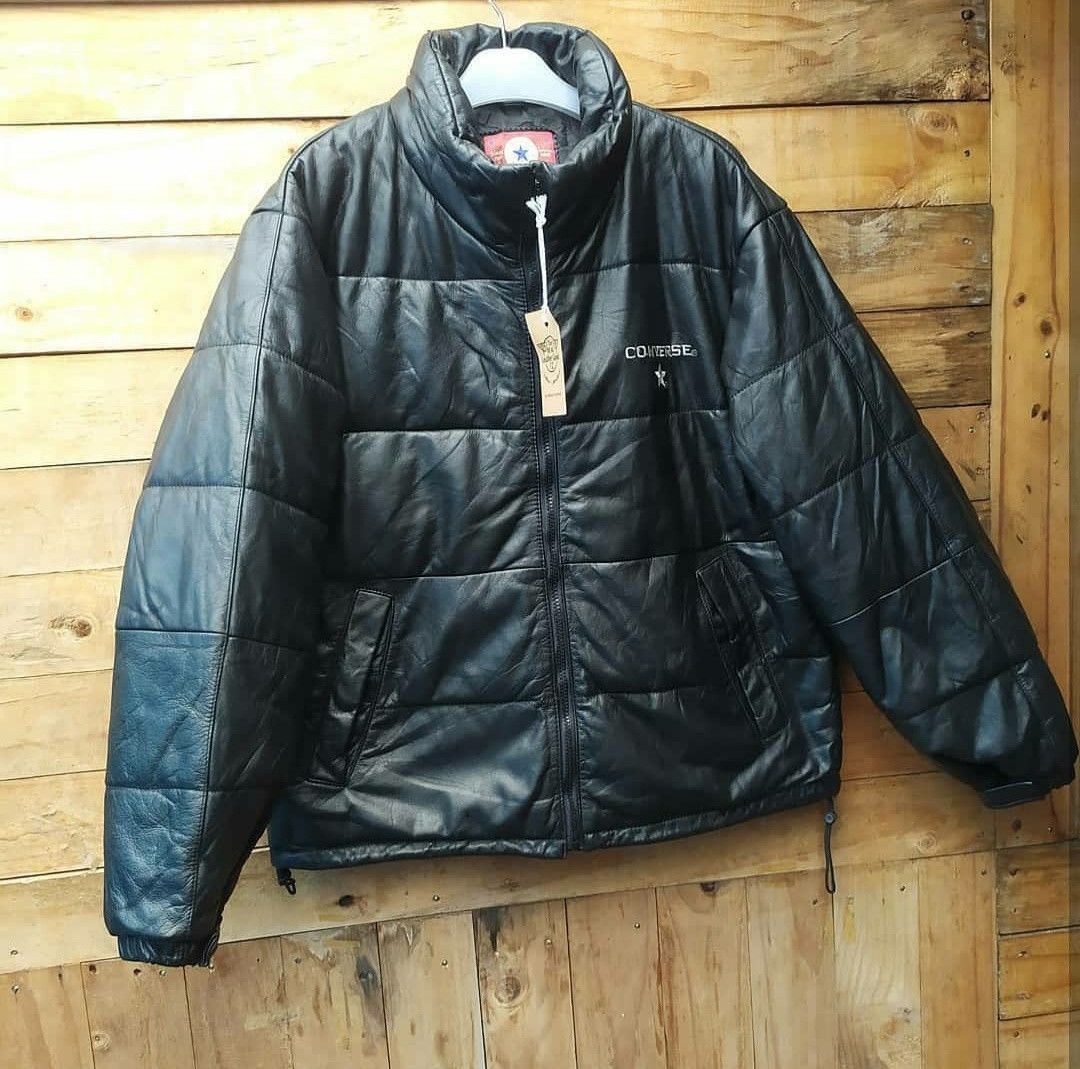 Converse CONVERSE ALL STAR BOSTON MASS LEATHER DUCK DOWN JACKET Size US L / EU 52-54 / 3 - 4 Thumbnail
