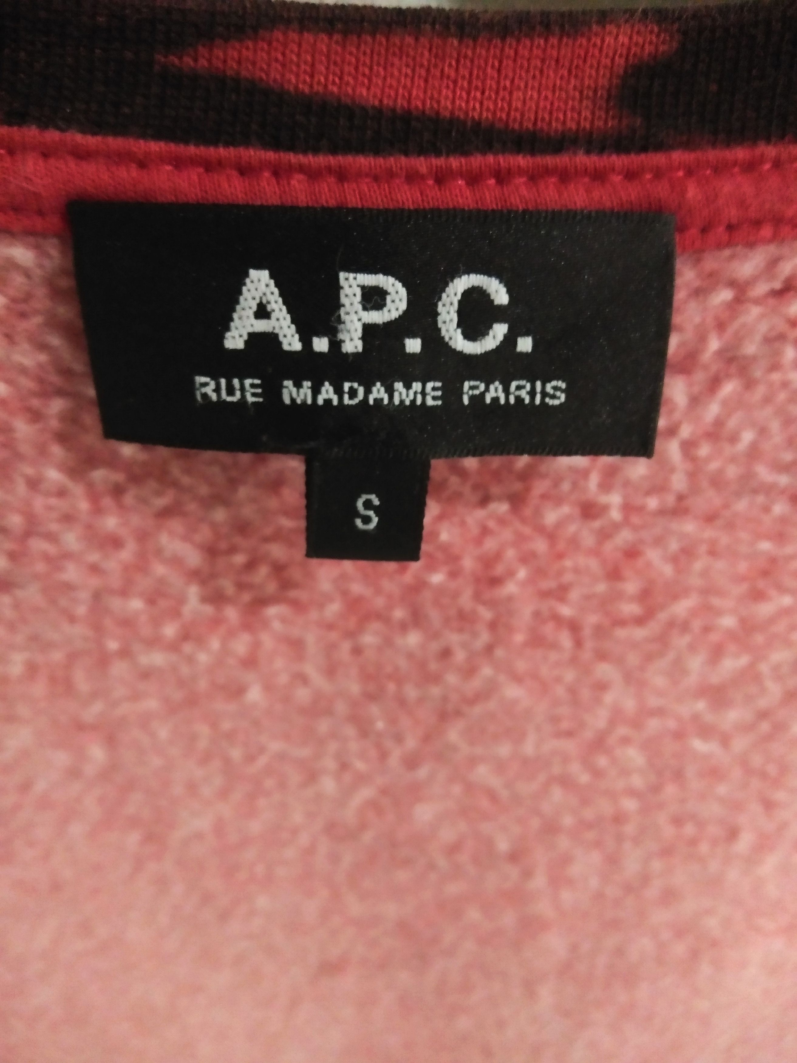 A.P.C. A.P.C. RUE MADAME PARIS SWEATSHIRT Size US S / EU 44-46 / 1 - 1 Thumbnail