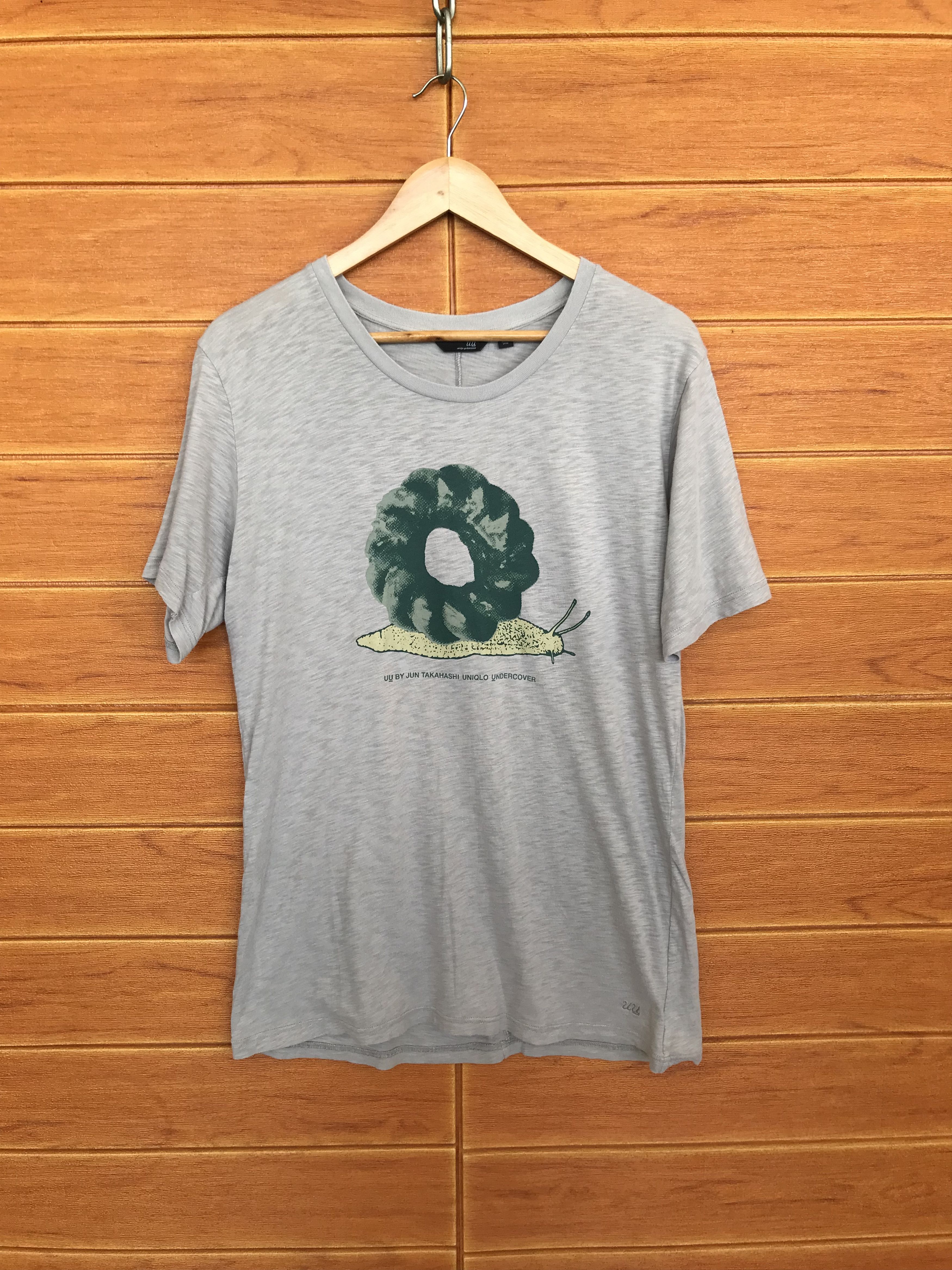 image of Uu By Jun Takahashi Uniqlo Undercover T-Shirt in Grey, Men's (Size Medium)