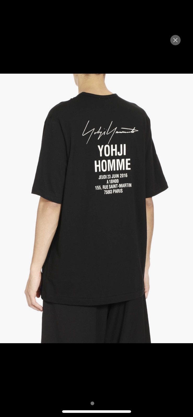 Yohji Yamamoto Yohji Yamamoto Pour Homme Staff Tee | Grailed