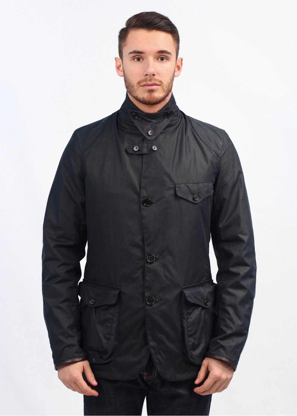 Barbour commander jacket clearance navy