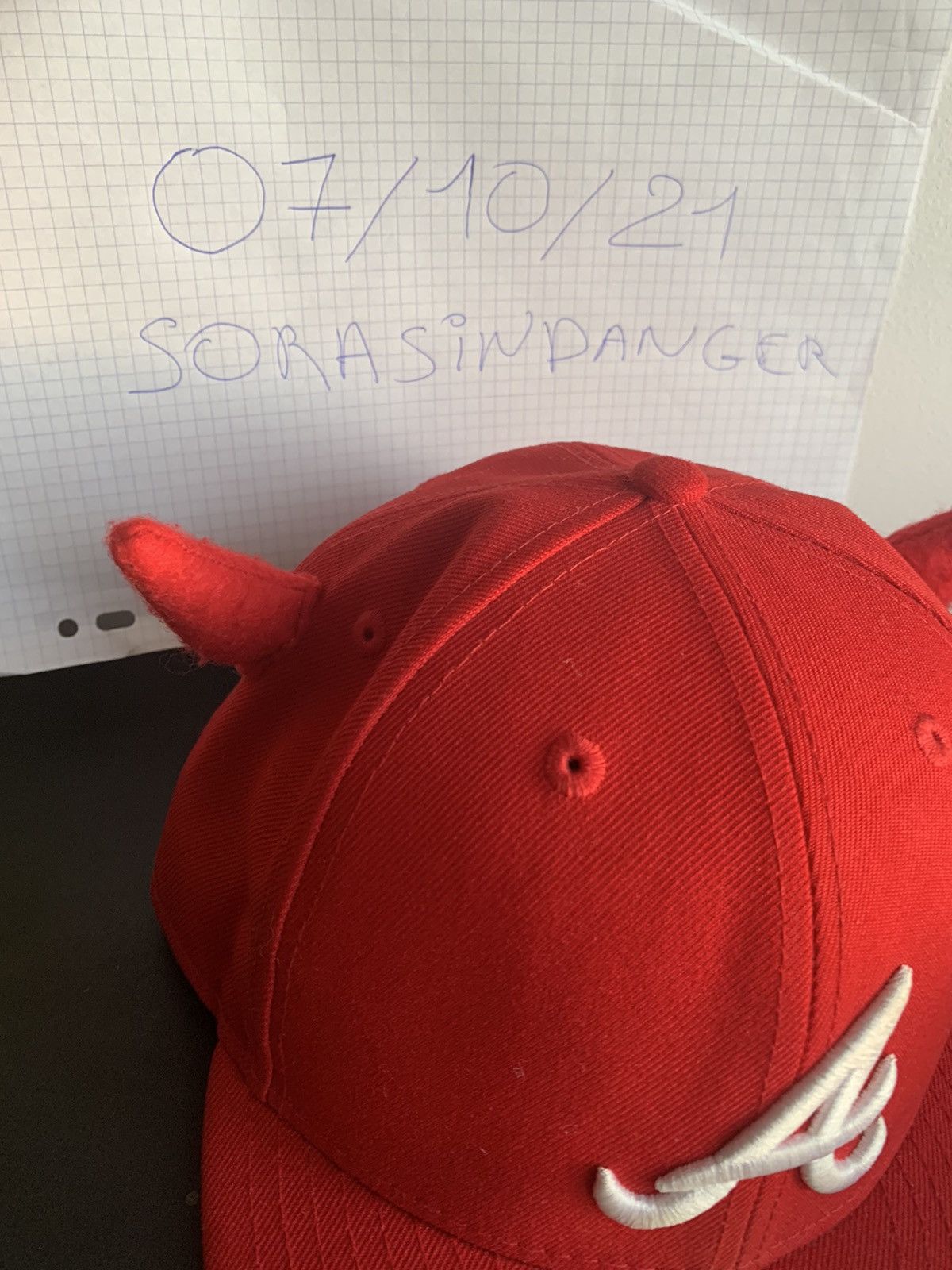 Ryder Studios Ryder Studio Devil Horn Hat Atl Red | Grailed