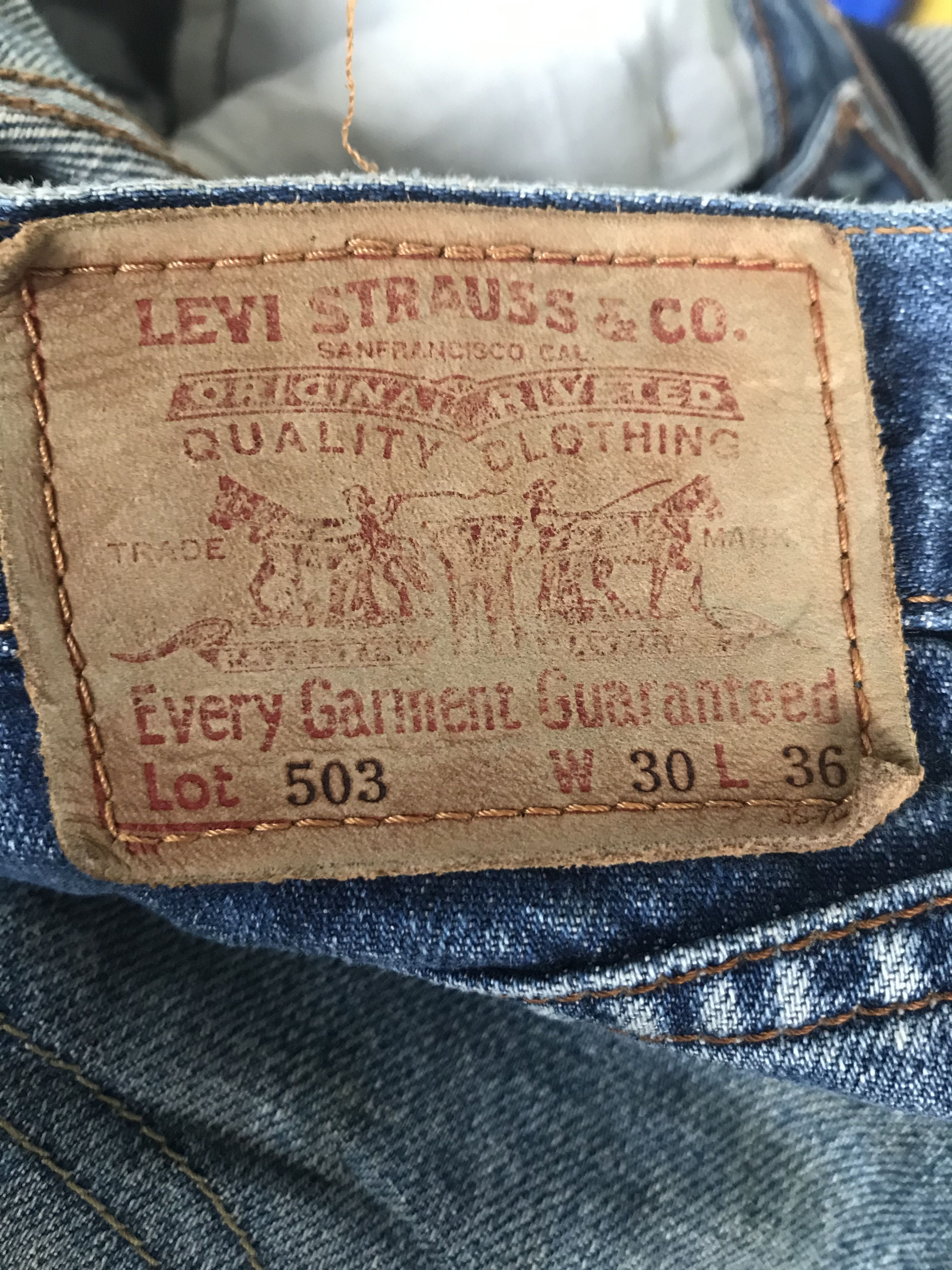 Levi's Vintage Levis 503 Made in Japan Size US 30 / EU 46 - 9 Thumbnail