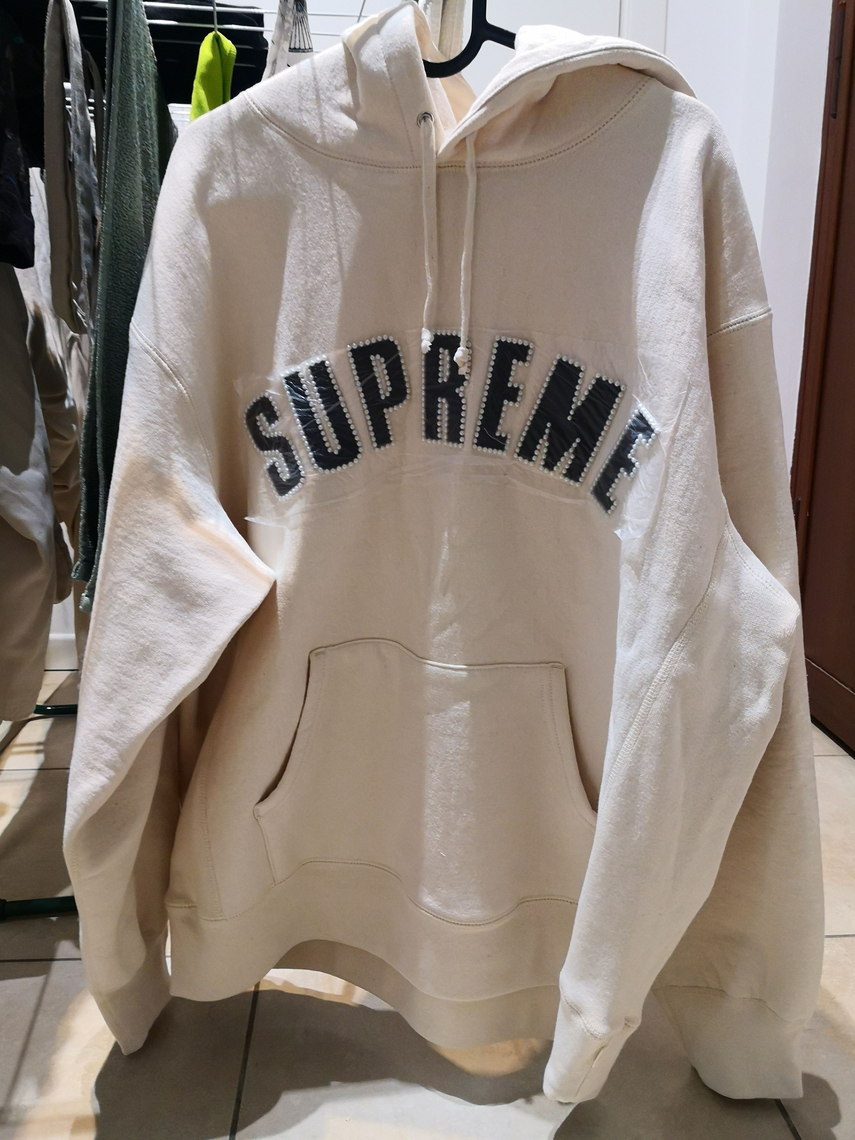 Supreme Pearl Logo Hooded Sweatshirt | Grailed