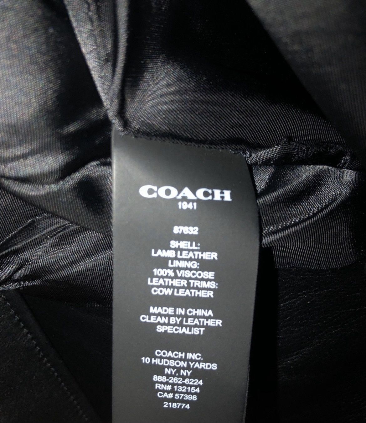 Coach *Final Drop* Coach 1941 Leather Moto Jacket Size US S / EU 44-46 / 1 - 7 Thumbnail