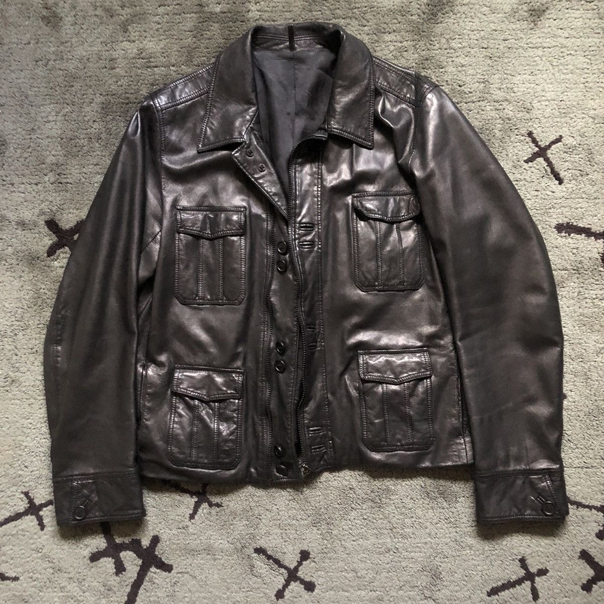 Dior Homme Hedi Slimane Spring 2006 SS06 Leather Jacket